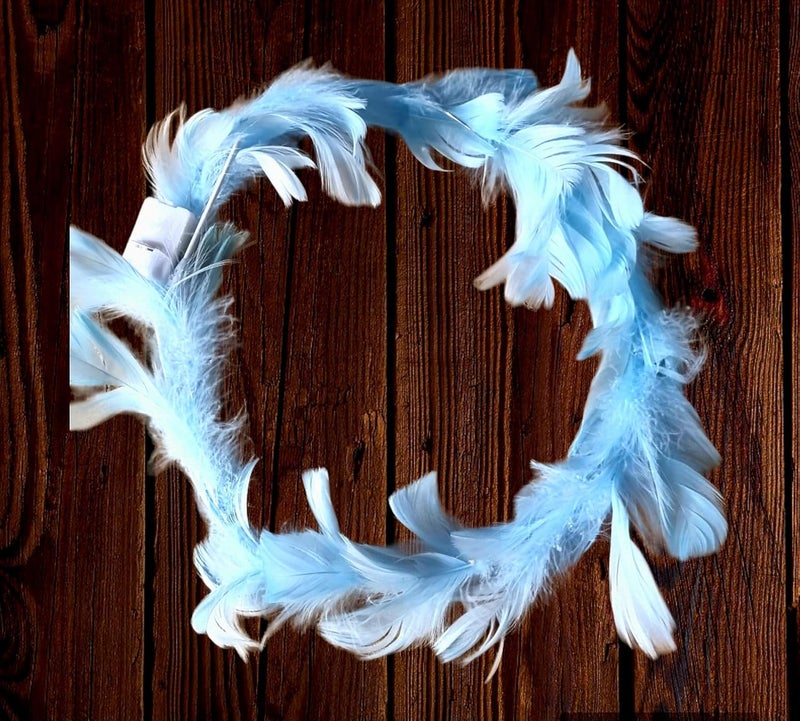 Techbytes Retail Tiara with led for Girls Floral Crown/Feather Crown Tiara Birthdays Parties Celebrations Tiara Crown (Multi Colour LED) 1pcs (Feather Tiara Blue) - Image 2