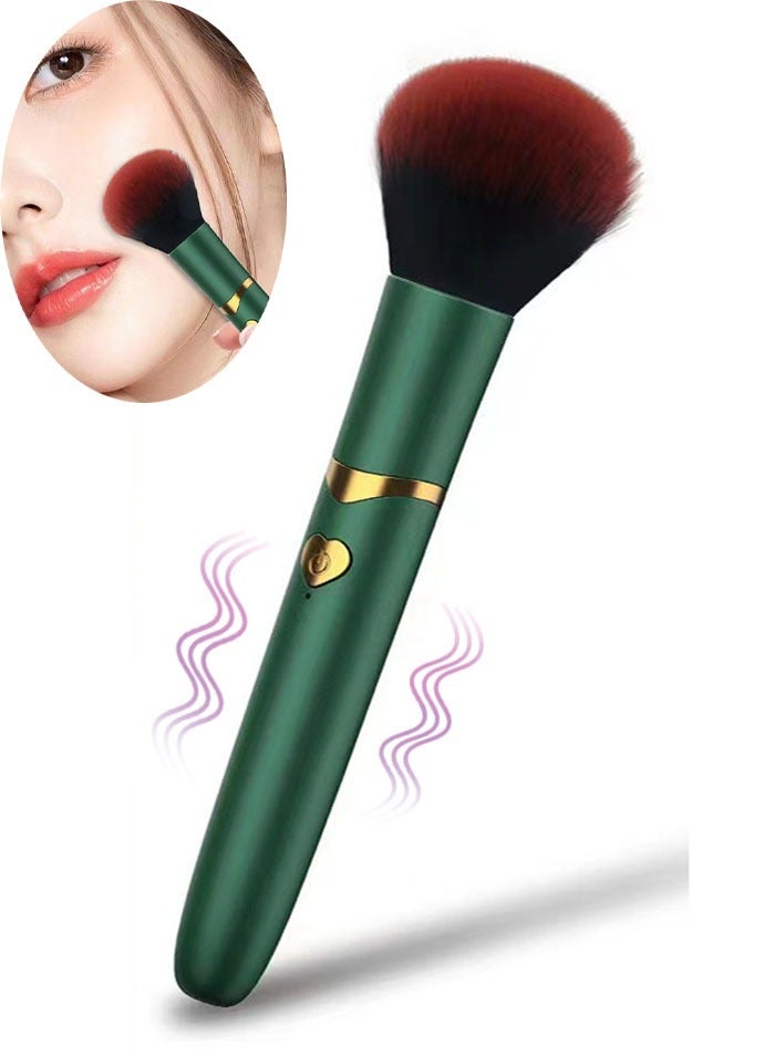 Generic Electric Brush Accessories Portable Quiet and Comfortable Electric,Electric Face Makeup Brushes, Hand-held Brush with 10 Adjustable Gears Vibration for Relaxing Time  - Image 1