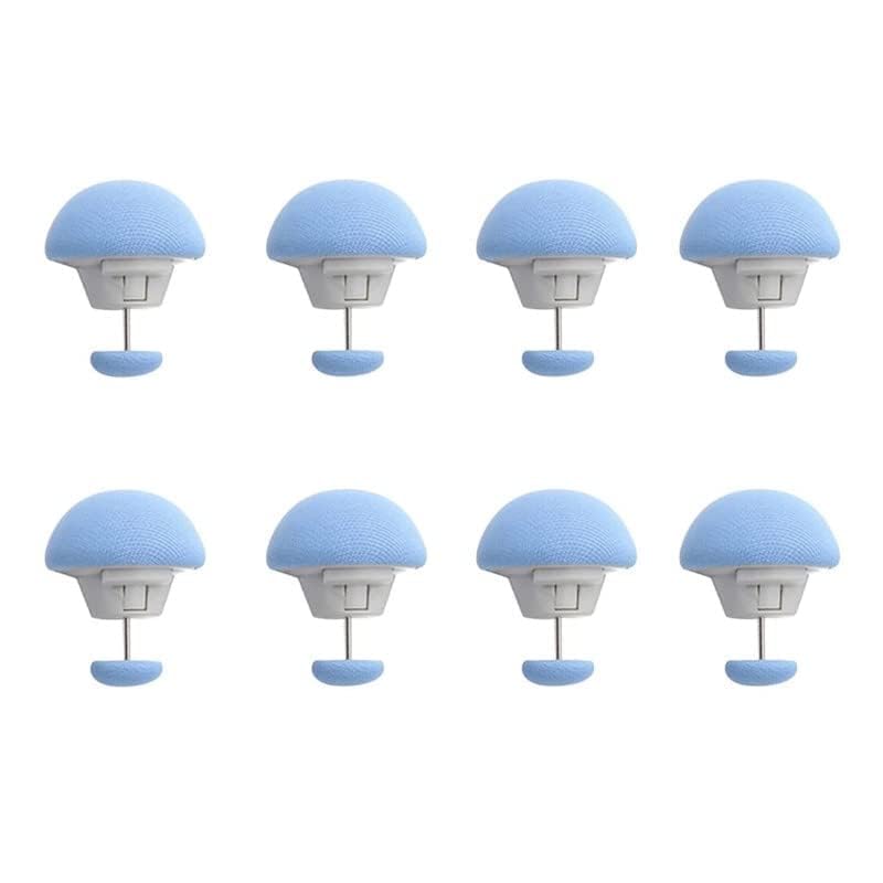 Riddhin Mushroom-Shaped Duvet Clips 10 Pcs (Multicolour) | Non-Slip, Unbreakable Quilt Holder & Fasteners | Rust-Proof Duvet Cover Fixtures for Comforters (10-Pic) - Image 1