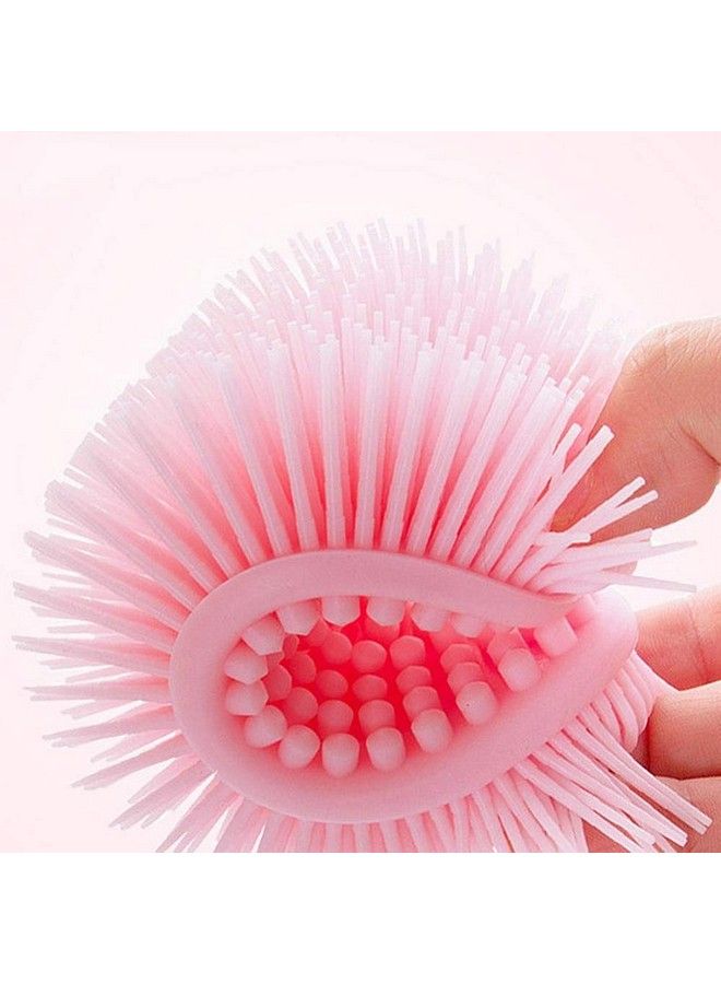 Kytaste Soft Silicone Bath Shower Massage Body Cleaning Wash Shampoo Brush (Multi Color) (Shower Silicone Brush) - Image 4