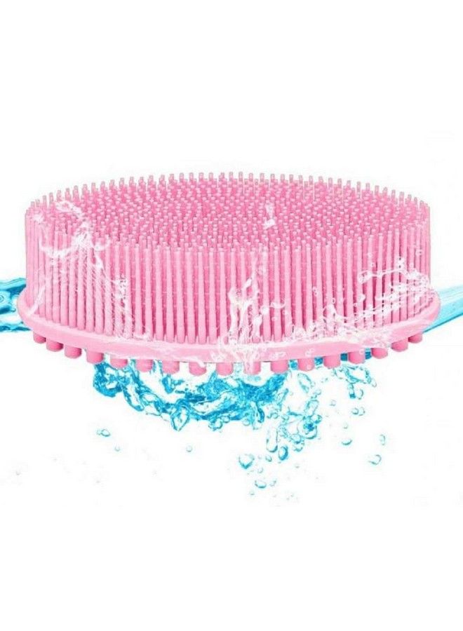 Kytaste Soft Silicone Bath Shower Massage Body Cleaning Wash Shampoo Brush (Multi Color) (Shower Silicone Brush) - Image 1