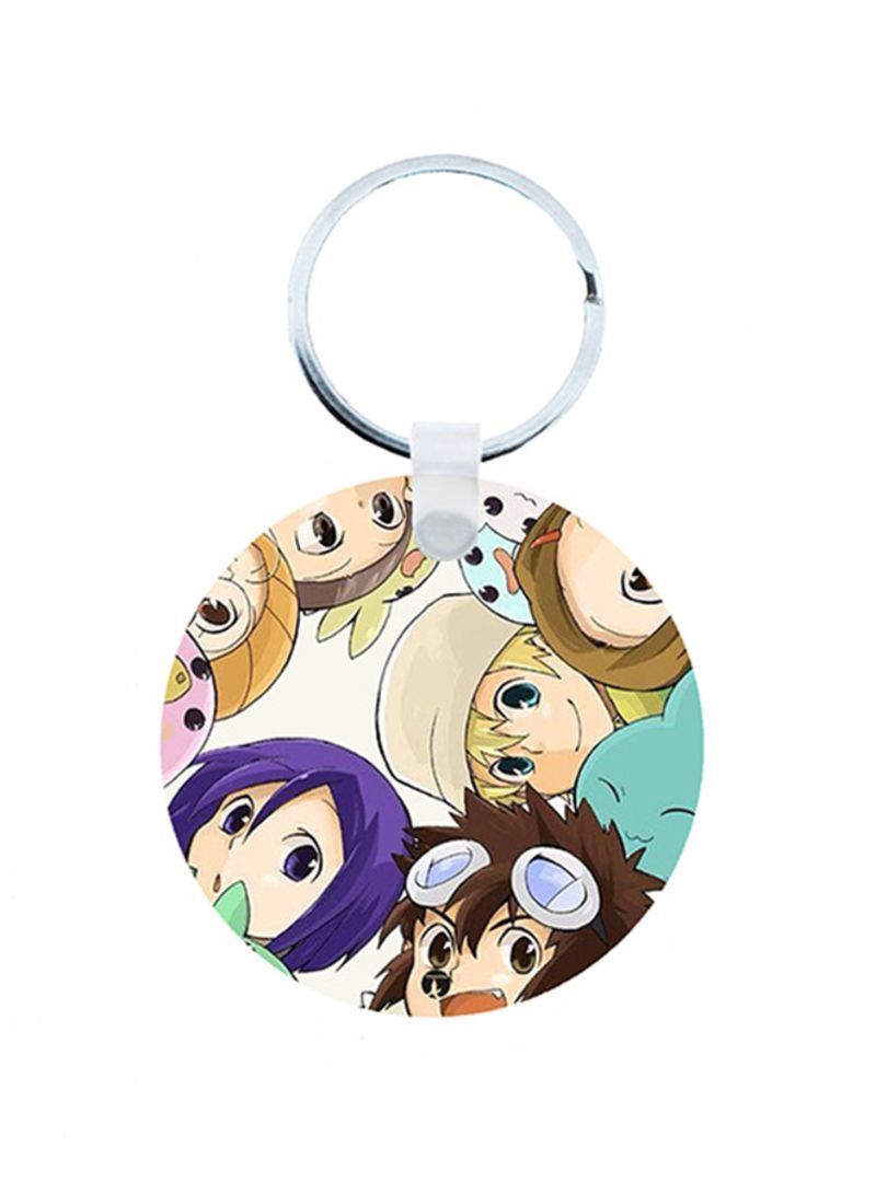 RKN Digimon Anime Wooden Keychain