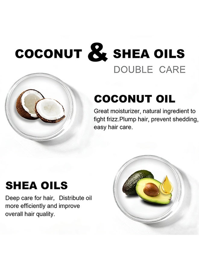 LANEMAY Curl Defining Mousse – Coconut Styling Gel Foam Wax, Anti-Frizz Long-Lasting Hold & Hydrating Curl Spray - Image 4