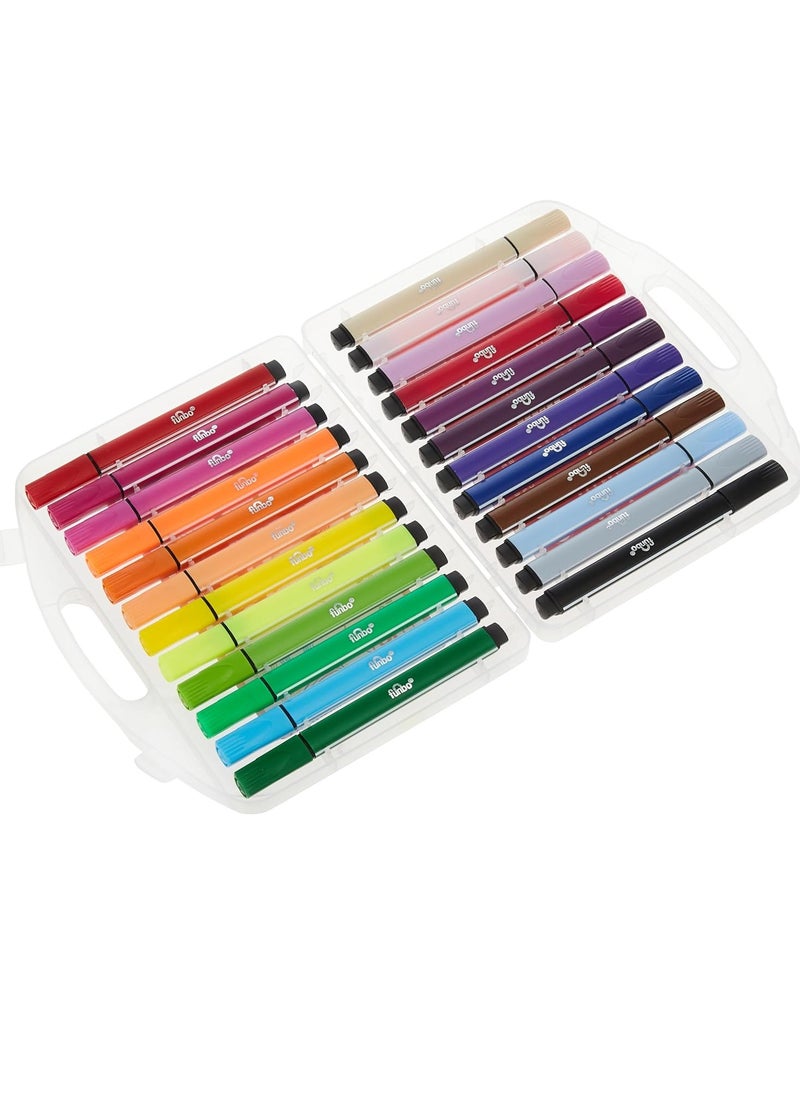 Funbo 24-Piece Felt Tip Colouring Pens Multicolour  - Image 2
