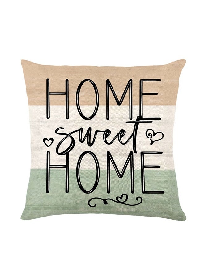 yongsheng Farmhouse Spring Throw Pillows 45*45cm Pillow Cover Set of 4, Colorful Plaid Bless Our Sweet Home Cottage Springtime Seasonal Decorations  - Image 3