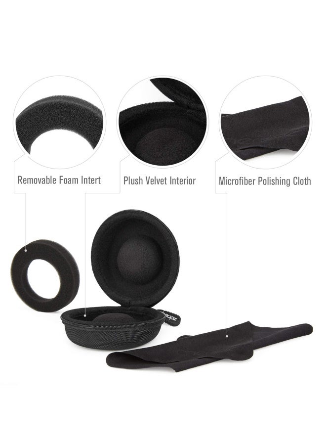 Cheopz Travel Watch Case Single Storage Box for Wristwatches  Smart Watches up to 50mm Black - Image 3
