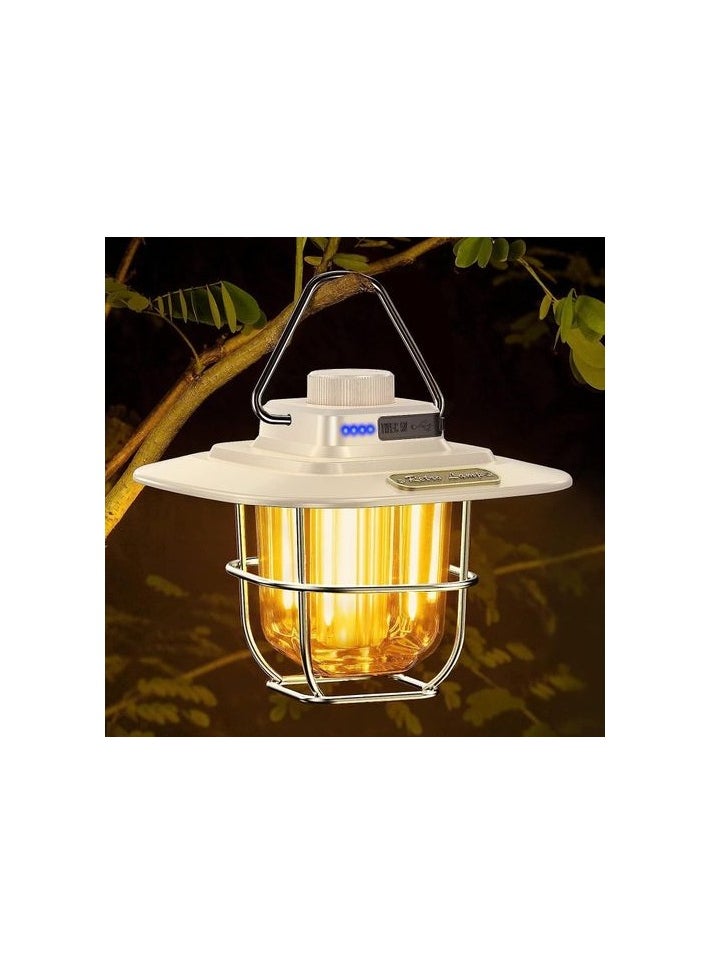 Generic Super Bright Rechargeable Camping Light - White  - Image 1