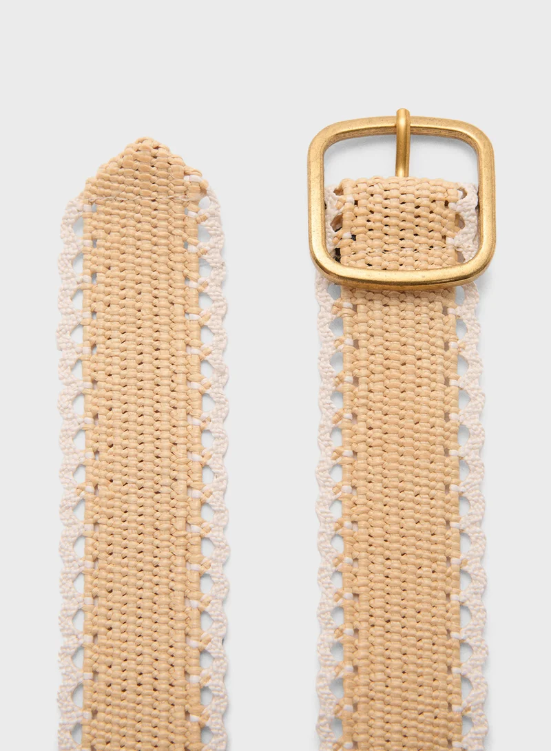 MANGO Metal Buckle Belt