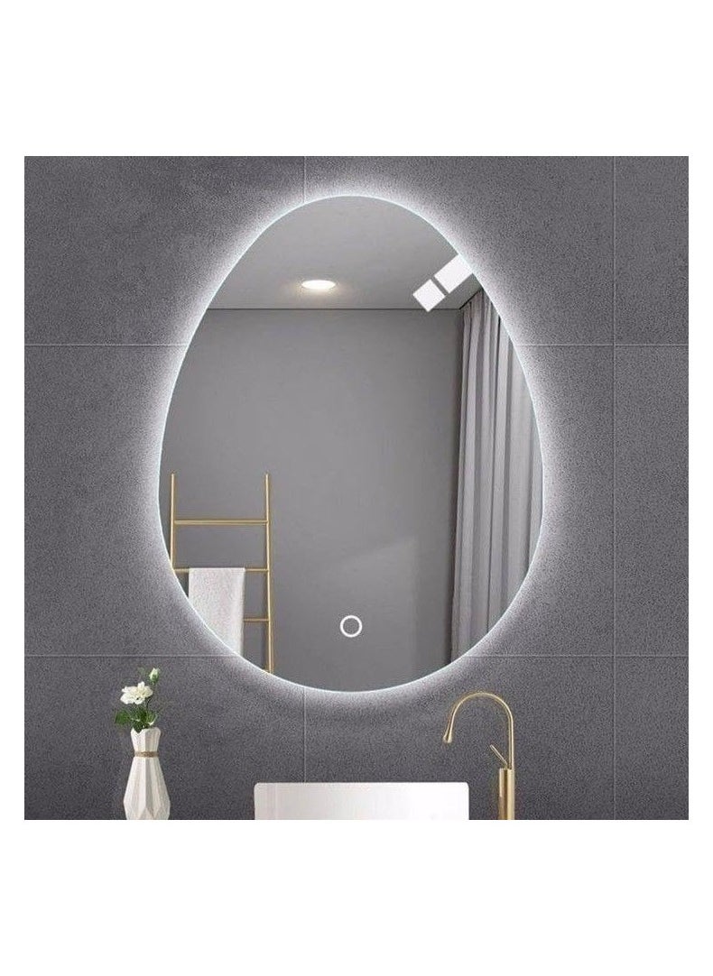 Generic 3-Color Led Touch Wall Mirrors 70X80X3Cm Multicolour 