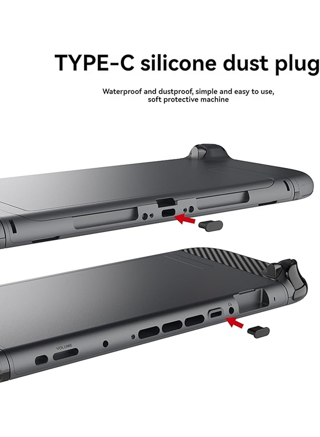 Grip Sticker Skin Compatible With Switch 2 Game Console Dust Wrap Protection Kit With Dust Plugs Left & Right Joycon Stickers Silicone Rocker Caps - Image 3