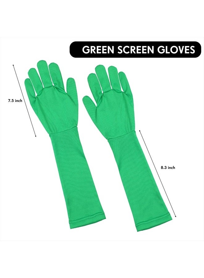 Foaincore Chromakey Green Screen Gloves Hood Chroma Key Glove and Hood Invisible Effects Background Chroma Keying for Green Screen Photography Photo Video Film Make - Image 3