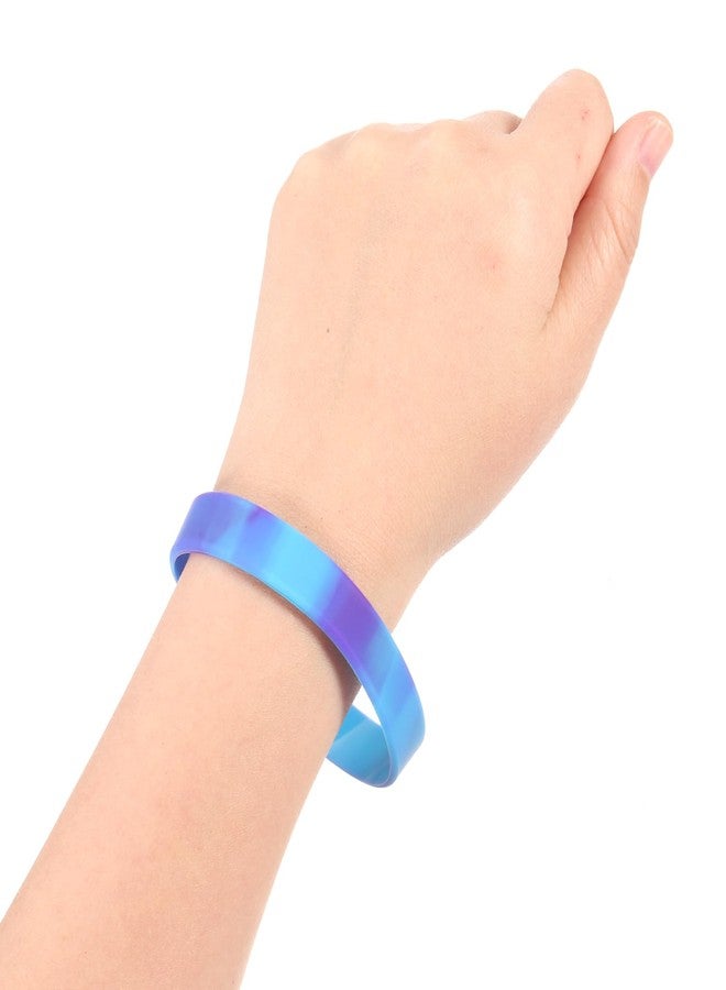 ميكسينيتي مجموعة أساور ميكانيكسي، 3 قطع، عرض 1.25 سم، طول 20 سم، مثالية للأندية الرياضية، والألعاب الجماعية، وحفلات المناسبات، إكسسوارات رياضية أنيقة، أساور متعددة الألوان (أزرق/بنفسجي). - Image 5