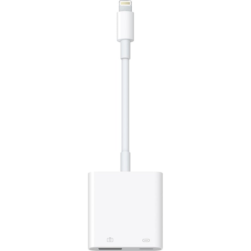 Microwoo [Apple MFi Certified] Lightning to USB Camera Adapter with Charging Port for iPhone, USB3 Female OTG Adapter Compatible with iPhone/iPad Card, Readers, USB Flash Drives, Keyboards, Mice - Image 1