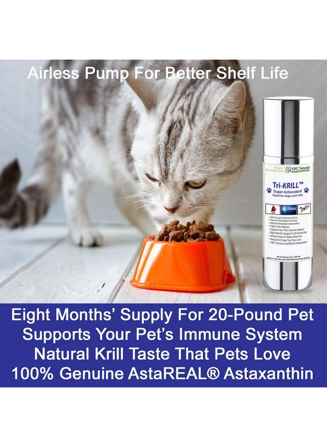 NWC Naturals Tri-Krill Oil Supplement for Dogs and Cats, Supports Joint, Brain, Reduces Scratching and Shedding, Air-Free Pump, Pure Antarctic Krill with Astaxanthin, Omega-3, DHA, EPA by NWC Naturals - Image 4