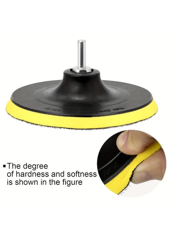 3Pcs Nylon Grit Sanding Pads Set 100mm 2Pcs Rod For Angle Grinder Drill Polisher - Image 5