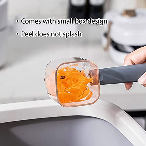 Baskety PP + Stainless Steel Multi-Functional Storage Peeler with Container - Fruit and Vegetable Shredder Slicer - Image 5