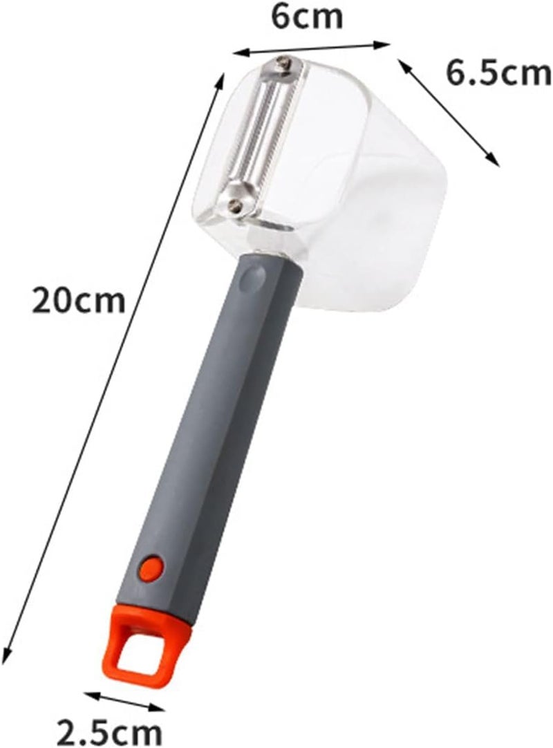 Baskety PP + Stainless Steel Multi-Functional Storage Peeler with Container - Fruit and Vegetable Shredder Slicer - Image 2