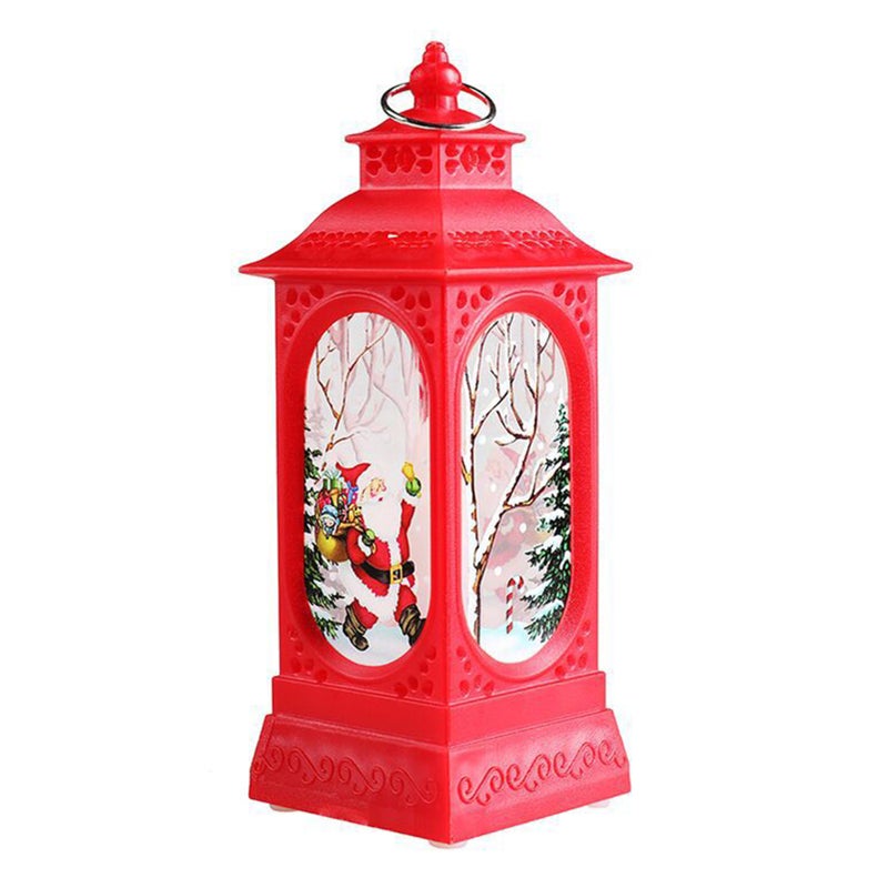 Christmas Snow Globe Lantern LEDs Hang-ing Lamp Warm Night Light Batterys Operated for Home Ornamnet Gifts - Image 1