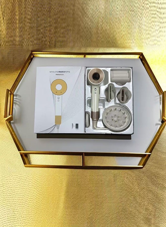 مجفف شعر أيوني احترافي - سريع التجفيف مع تحكم حراري، ضجيج منخفض، مرفق مع موزع هواء ومكثف للستايل المثالي.  الوصف: يجمع بين تقنيات متقدمة ووظائف عملية، مما يجعله أداة ممتازة للعناية بالشعر - Image 4