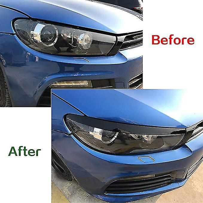 Car Eyebrow Sticker For Scirocco Gts 2008-2017 Black - Image 2