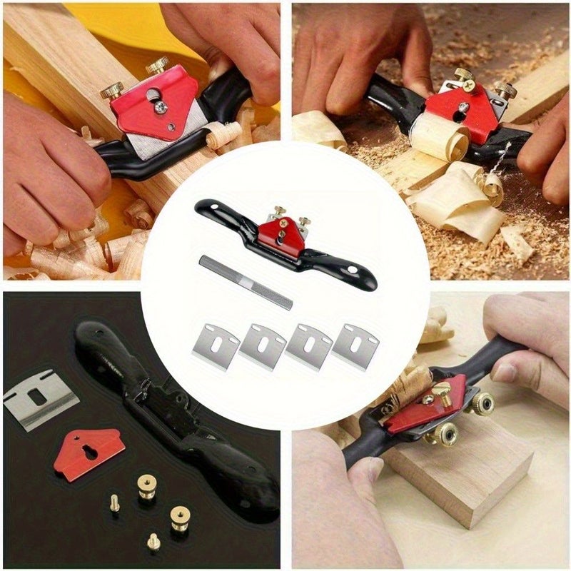 6Pcs Alloy Steel Woodworking Planing Set With Bird Planer Blades And File - Image 2