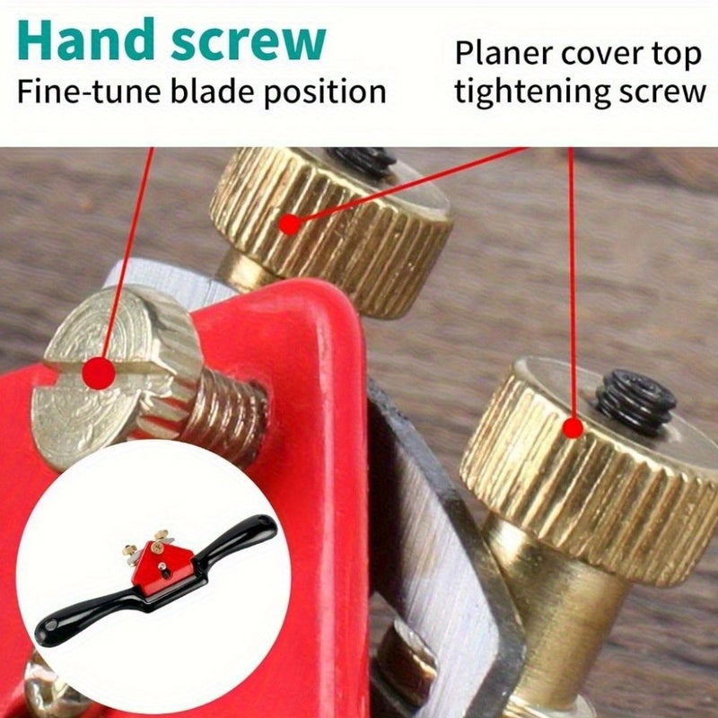 6Pcs Alloy Steel Woodworking Planing Set With Bird Planer Blades And File - Image 5