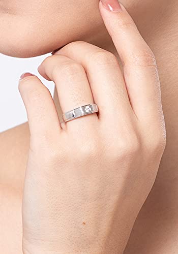 Clara Pure 925 Sterling Silver Rocco Adjustable Ring Gift for Women and Girls | Partial Matte Finish - Image 4
