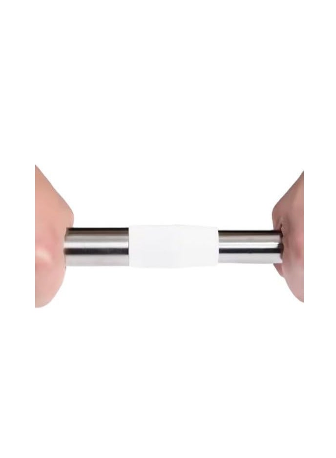 ECVV ECVVÂ® Telescopic Shower Curtain Rod - Shower Rod Tension, Never Rust Anti-Slip Shower Curtain Rod for Bathroom Window, Adjustable Tension Shower Curtain Rod | Silver | 140 * 260cm - Image 4