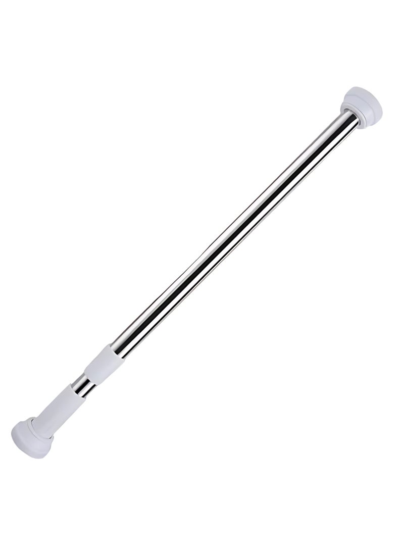 ECVV ECVVÂ® Telescopic Shower Curtain Rod - Shower Rod Tension, Never Rust Anti-Slip Shower Curtain Rod for Bathroom Window, Adjustable Tension Shower Curtain Rod | Silver | 140 * 260cm - Image 1