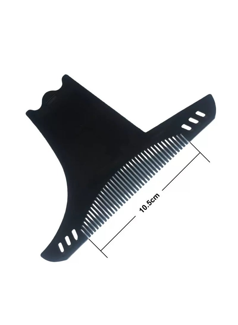6-in-1 Men's Beard Shaping Tool Template, Beard Guide Shaper with Inbuilt Comb,Multi-liner Edges Shave for CurveStraightNecklineGoateeSideburns - Image 5