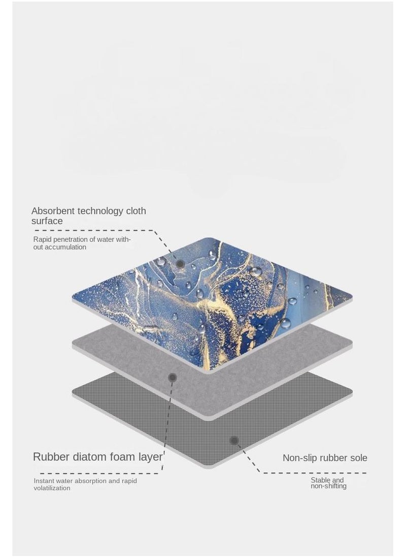 Y&D - 40x60cm Bathroom Quick Drying Non Slip Door Carpet - Image 1