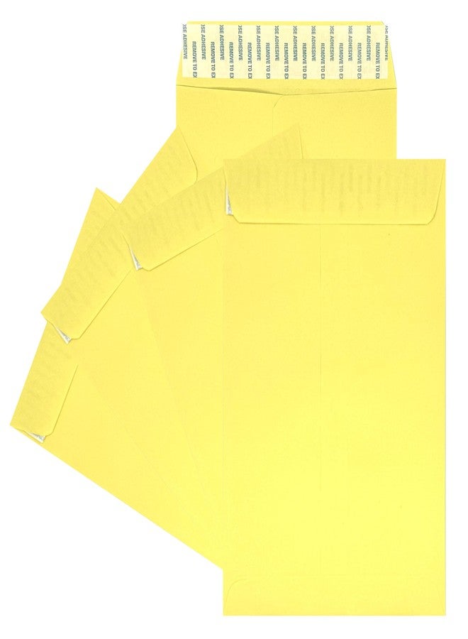 Minas Envelope 100 Minas Envelope 6" x 9" Catalog Envelopes, Peel & Seal Flap, Sturdy 24lb. Paper, 100 Count (Canary/Yellow) - Image 1