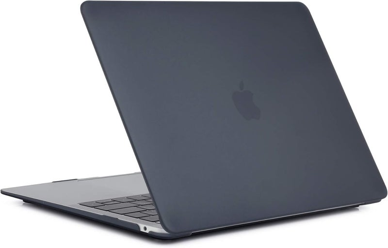 سيفن لاين متوافق مع حافظة MacBook Air 13 بوصة M1 2022/2021/2020/2019/2018 غطاء صلب لـ Mac Air 13 بوصة موديل A1932/A2337/A2179 وغطاء لوحة مفاتيح عربي تخطيط الإمارات، أسود غير لامع - Image 4