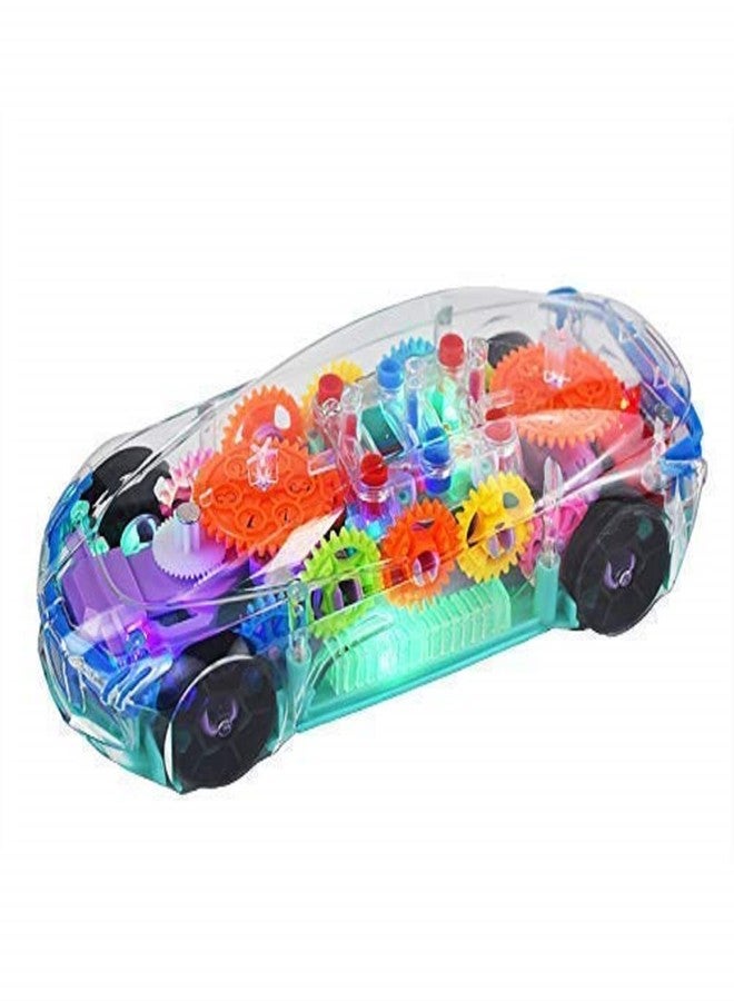Trade Globe Transparent Concept Super Car for Kids with 360 Degree Rotation Racing Vehicle, Gear Simulation Mechanical Technology Sound & Flashing LED Lights and Musical Car Toys for Kids Boys & Girls - Image 1
