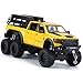 FRJV Pickup Truck Toy 124 Diecast Trucks Mammoth Model Car KitsMetal Toy Truck Suitable for Kids and Car CollectionPull Back Cars with Light and SoundTrucks for Kids Ages 48Yellow - Image 2