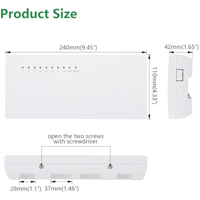 UNDERFLOOR HEATING WIRING CENTRE FOR 230 V WG525, THERMOSTAT AND ACTUATORS, 8 ZONE HEATING CONCENTRATOR, CONNECTED GAS STOVE AND WATER PUMP, WHITE - Image 3