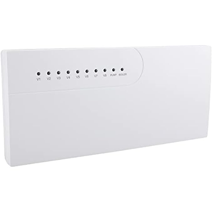 UNDERFLOOR HEATING WIRING CENTRE FOR 230 V WG525, THERMOSTAT AND ACTUATORS, 8 ZONE HEATING CONCENTRATOR, CONNECTED GAS STOVE AND WATER PUMP, WHITE - Image 2