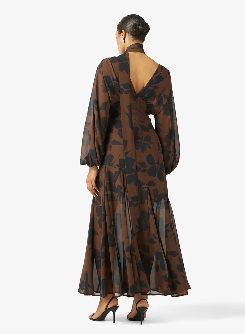 PRETTY LAVISH Petula Batwing Scarf Maxi Dress