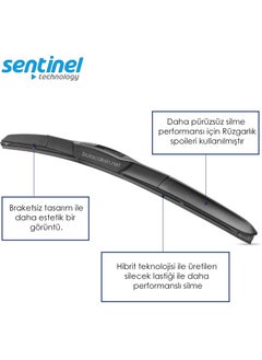 SENTINEL Hybrid Toyota Corolla Front Wiper Kit (2007-2017)  - Image 2