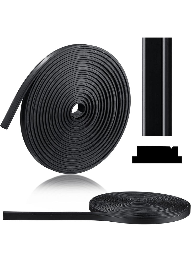 Tondiamo 134 Inches Flexible Magnetic Strip Insert Shower Door Magnetic Strip Replacement Long Magnet Roll for Crafts for Framed Semi Framed Swinging Glass Shower Doors Black 1 Roll  - Image 1