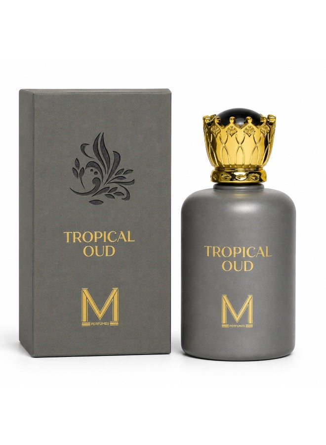 عطور VM تروبيكال عود - أو دو بارفان 100 مل – عطر البرغموت وزهر البرتقال والخزامى والباتشولي مع قاعدة دافئة من المسك - Image 1