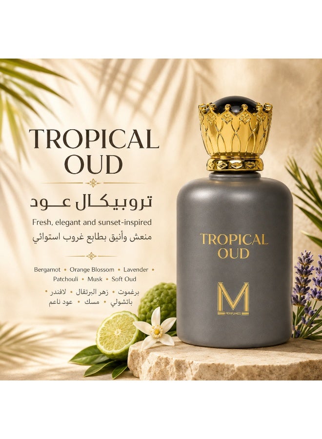 عطور VM تروبيكال عود - أو دو بارفان 100 مل – عطر البرغموت وزهر البرتقال والخزامى والباتشولي مع قاعدة دافئة من المسك - Image 4