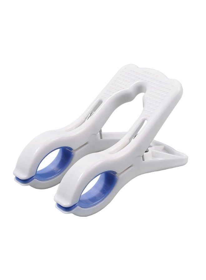 HOMESTAR 6 PCS Beach Towel Clips, Strong Grip Clothes Pegs, Non-Slip Towel Pegs, Plastic Towel Clips, Towel Clips for Sun Loungers, Large Sunbed Towel Pegs for Washing Line Laundry Pool Chairs Sunbeds - Image 5