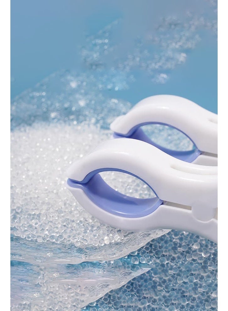 HOMESTAR 6 PCS Beach Towel Clips, Strong Grip Clothes Pegs, Non-Slip Towel Pegs, Plastic Towel Clips, Towel Clips for Sun Loungers, Large Sunbed Towel Pegs for Washing Line Laundry Pool Chairs Sunbeds - Image 3