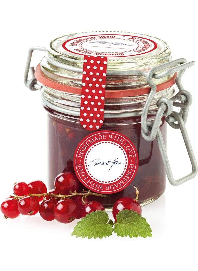 Herma (HERMA 15049) Green Checkered Round and Rectangular Kitchen Jar Labels - A Decorating and Classifying Kit for Jam, Spice, and Homemade Preserves - Image 3
