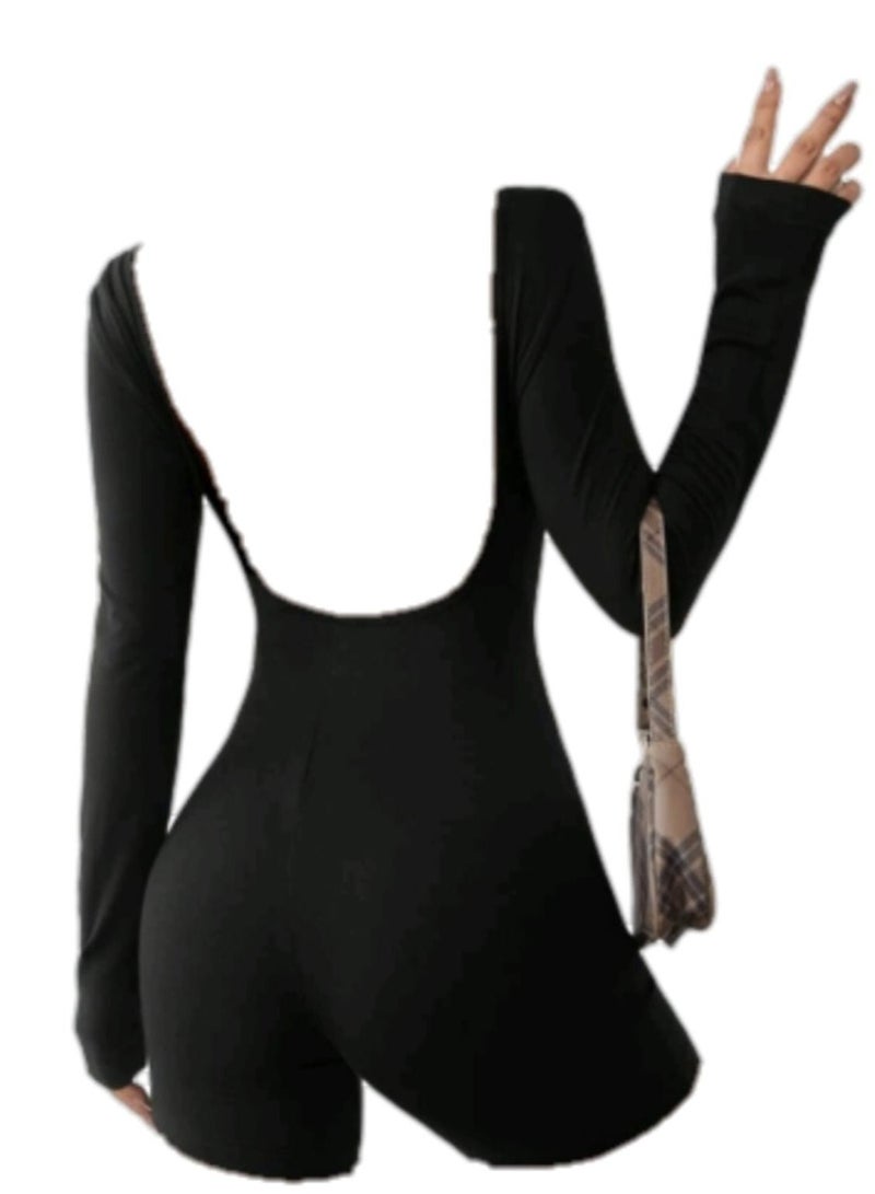 Jumpsuit with Open Back Design - Image 2