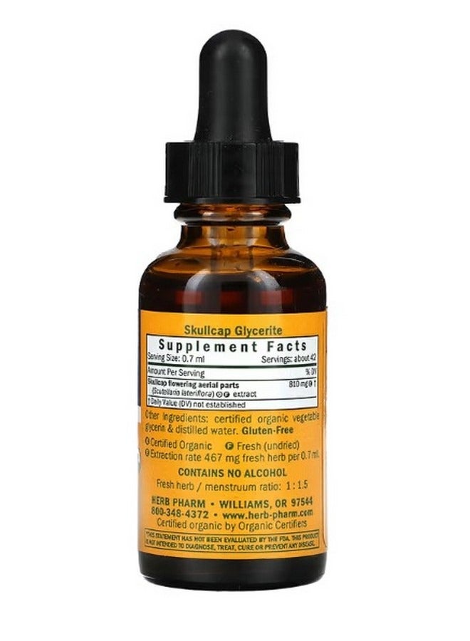هيرب فارم Skullcap Alcohol Free 1 fl oz 30 ml - Image 2