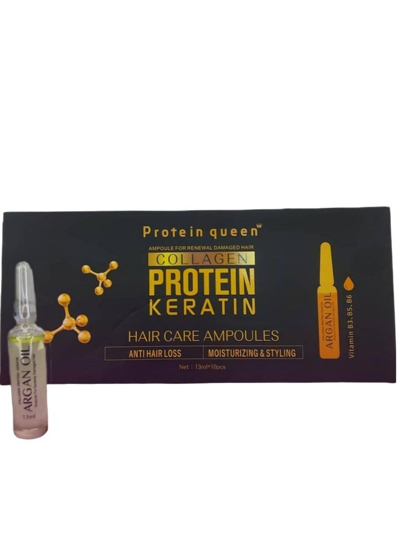 Protein queen Protein Keratin Pack Of 10 Hair Ampoules