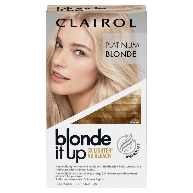 Clairol Blonde It Up Permanent Hair Dye, Platinum Blonde Hair Color, Pack of 1 - Image 1