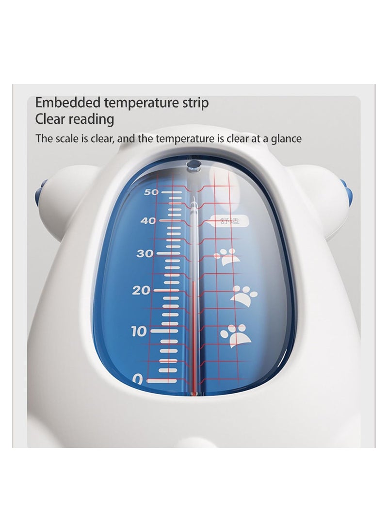 SYOSI - Bath Tub Thermometer Floating Pool Thermometer Digital, Bathing Temperature Safety Monitor Baby Bath Thermometer With Temperature Warning White - Image 1